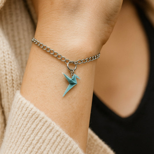 Colgante Colibrí Origami CIELO